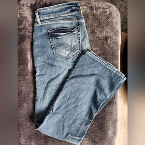 Silver Jeans Suki Slim Boot Blue Denim Jeans 31x31